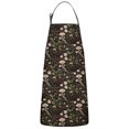 thumbnail image 1 of Brown Mushroom Daisy Dark Pattern Apron-Garden Aprons for Women with Pockets-Cotton Linen Waterproof Kitchen Cooking Gardening Aprons Adjustable for Kitchen,Cooking,BBQ and Salon 33x27 Inch, 1 of 7