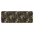 thumbnail image 1 of Brown Mushroom Daisy Dark Pattern Kitchen Rug Mat,Kitchen Runner Rugs Non Skid Washable,Decorative Kitchen Floor Mats for Kitchen,Sink,Laundry,17"x47.2", 1 of 7