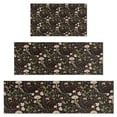 thumbnail image 1 of Brown Mushroom Daisy Dark Pattern Kitchen Rugs Sets Of 3,Kitchen Runner Rugs Non Skid Washable,Decorative Kitchen Floor Mats for Kitchen,Sink,Laundry,17"x30"+ 17"x47" + 17"x59", 1 of 6