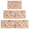 thumbnail image 1 of Brown Mushroom Flower Beige Pattern Kitchen Rugs Sets Of 3,Kitchen Runner Rugs Non Skid Washable,Decorative Kitchen Floor Mats for Kitchen,Sink,Laundry,17"x30"+ 17"x47" + 17"x59", 1 of 6