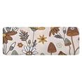 thumbnail image 1 of Brown Mushroom Flower Light Pattern Kitchen Rug Mat,Kitchen Runner Rugs Non Skid Washable,Decorative Kitchen Floor Mats for Kitchen,Sink,Laundry,17"x47.2", 1 of 7