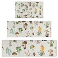 thumbnail image 1 of Brown Mushroom Flower Light Pattern Kitchen Rugs Sets Of 3,Kitchen Runner Rugs Non Skid Washable,Decorative Kitchen Floor Mats for Kitchen,Sink,Laundry,17"x30"+ 17"x47" + 17"x59", 1 of 6