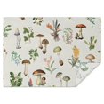 thumbnail image 1 of Brown Mushroom Flower Light Pattern Rectangle Tablecloth 60"x84",Waterproof Polyester Rectangle Table Cloth, Wipeable Spillproof Polyester Tablecloth for Dining, Camping, Indoor and Outdoor, 1 of 5