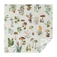 thumbnail image 1 of Brown Mushroom Flower Light Pattern Square Tablecloth,Waterproof Square Table Cover,Wipeable Spillproof Washable Table Cover for Home Kitchen Party Decor 52"x52"(132x132cm), 1 of 6