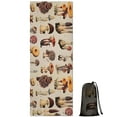 thumbnail image 1 of Brown Mushroom Label Light Pattern Hot Yoga Mat Towel Non Slip for Hot Yoga - Quick-Drying Yoga Mat Cover with 4 Corner Pockets with Travel Bag - Hot Yoga Towel Non Slip 70"x26", 1 of 6