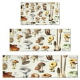 thumbnail image 1 of Brown Mushroom Label Light Pattern Kitchen Rugs Sets Of 3,Kitchen Runner Rugs Non Skid Washable,Decorative Kitchen Floor Mats for Kitchen,Sink,Laundry,17"x30"+ 17"x47" + 17"x59", 1 of 6