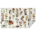 thumbnail image 1 of Brown Mushroom Label Light Pattern Rectangle Tablecloth 60"x102",Waterproof Polyester Rectangle Table Cloth, Wipeable Spillproof Polyester Tablecloth for Dining, Camping, Indoor and Outdoor, 1 of 6