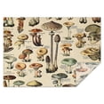 thumbnail image 1 of Brown Mushroom Label Light Pattern Rectangle Tablecloth 60"x84",Waterproof Polyester Rectangle Table Cloth, Wipeable Spillproof Polyester Tablecloth for Dining, Camping, Indoor and Outdoor, 1 of 5