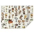 thumbnail image 1 of Brown Mushroom Label Light Pattern Rectangle Tablecloth 60"x84",Waterproof Polyester Rectangle Table Cloth, Wipeable Spillproof Polyester Tablecloth for Dining, Camping, Indoor and Outdoor, 1 of 5