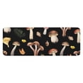 thumbnail image 1 of Brown Mushroom Leaf Black Pattern Kitchen Rug Mat,Kitchen Runner Rugs Non Skid Washable,Decorative Kitchen Floor Mats for Kitchen,Sink,Laundry,17"x47.2", 1 of 7