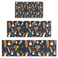thumbnail image 1 of Brown Mushroom Leaf Dark Blue Pattern Kitchen Rugs Sets Of 3,Kitchen Runner Rugs Non Skid Washable,Decorative Kitchen Floor Mats for Kitchen,Sink,Laundry,17"x30"+ 17"x47" + 17"x59", 1 of 6