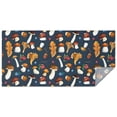 thumbnail image 1 of Brown Mushroom Leaf Dark Blue Pattern Rectangle Tablecloth 60"x120",Waterproof Polyester Rectangle Table Cloth, Wipeable Spillproof Polyester Tablecloth for Dining, Camping, Indoor and Outdoor, 1 of 6