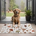 thumbnail image 1 of Brown Mushroom Leaf Light Pattern Door Rugs,Washable Non Slip Door Mats Indoor,Decorative Door Mats,Entry Mat Indoor for Entrance,Bedroom,Kitchen,Bathroom,20"x32", 1 of 6