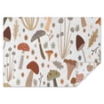 thumbnail image 1 of Brown Mushroom Leaf Light Pattern Rectangle Tablecloth 60"x84",Waterproof Polyester Rectangle Table Cloth, Wipeable Spillproof Polyester Tablecloth for Dining, Camping, Indoor and Outdoor, 1 of 5