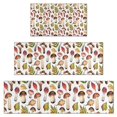 thumbnail image 1 of Brown Mushroom Leaf White Pattern Kitchen Rugs Sets Of 3,Kitchen Runner Rugs Non Skid Washable,Decorative Kitchen Floor Mats for Kitchen,Sink,Laundry,17"x30"+ 17"x47" + 17"x59", 1 of 6