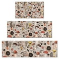 thumbnail image 1 of Brown Mushroom Line Light Pattern Kitchen Rugs Sets Of 3,Kitchen Runner Rugs Non Skid Washable,Decorative Kitchen Floor Mats for Kitchen,Sink,Laundry,17"x30"+ 17"x47" + 17"x59", 1 of 6