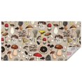 thumbnail image 1 of Brown Mushroom Line Light Pattern Rectangle Tablecloth 60"x120",Waterproof Polyester Rectangle Table Cloth, Wipeable Spillproof Polyester Tablecloth for Dining, Camping, Indoor and Outdoor, 1 of 6