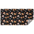 thumbnail image 1 of Brown Mushroom Pattern Black Pattern Rectangle Tablecloth 60"x120",Waterproof Polyester Rectangle Table Cloth, Wipeable Spillproof Polyester Tablecloth for Dining, Camping, Indoor and Outdoor, 1 of 6