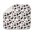 thumbnail image 1 of White Cow Black Shape Pattern Dish Drying Mat for Kitchen 1 Pack, Ultra Absorbent Microfiber Dishes Drainer Mats,16"x18", 1 of 6