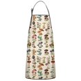 thumbnail image 1 of Brown Mushroom Plant Light Pattern Apron-Garden Aprons for Women with Pockets-Cotton Linen Waterproof Kitchen Cooking Gardening Aprons Adjustable for Kitchen,Cooking,BBQ and Salon 33x27 Inch, 1 of 7