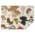 thumbnail image 1 of Brown Mushroom Sketch Beige Pattern Rectangle Tablecloth 60"x84",Waterproof Polyester Rectangle Table Cloth, Wipeable Spillproof Polyester Tablecloth for Dining, Camping, Indoor and Outdoor, 1 of 5
