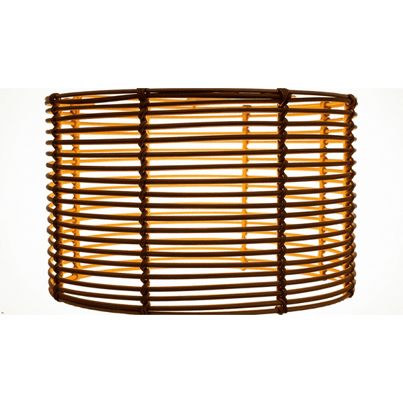 Brown Natural Bamboo Drum Lamp Shade ,Table Lamp shade  Home Decor(Spider)