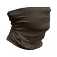 thumbnail image 1 of Brown Neck Gaiter, Hope Love Fun Happy Words, Unisex, Dark Brown and Cream, by Ambesonne, 1 of 3