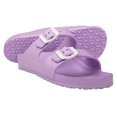 thumbnail image 1 of Brown Oak Women's Comfort Slides Double Buckle Adjustable EVA Flat Sandals, 1 of 7