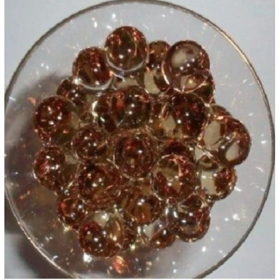 Brown Olive Water Beads - Vase Fillers for Use with LED wedding party Water Submersible Lights , Tea Lights & Floating Candles