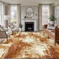 thumbnail image 1 of Brown Ombre Area Rugs 6'x9', Washable Small Throw Rugs for Kitchen Dining room, Gradient Abstract Art Vintage Indoor Outdoor Rug Non-Slip Low Pile Carpet Runner Reversible Floor Mats, 1 of 8