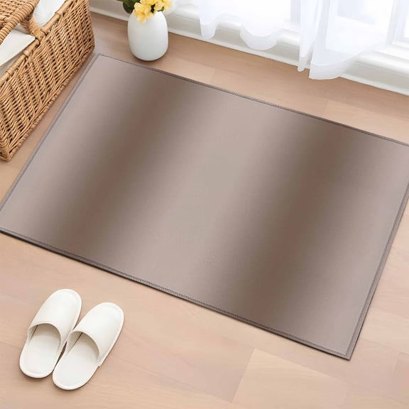 Brown Ombre Bathroom Rug Washable 2x3 Entryway Rug Non Slip Modern Abstract Art Farmhouse Gradient Front Door Mat Low Pile Indoor Doormat Throw Floor Carpet for Kitchen Bedroom Entrance