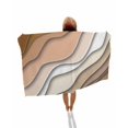 thumbnail image 1 of Brown Ombre Beach Towels Oversized Super Absorbent, Modern Geometric Abstract Aesthetic Cream Lightweight Bath Towel Quick Dry Sets For Bathroom/Pool/Rv Camping/Beach Play/Gym Room/Picnic 35"x70", 1 of 8