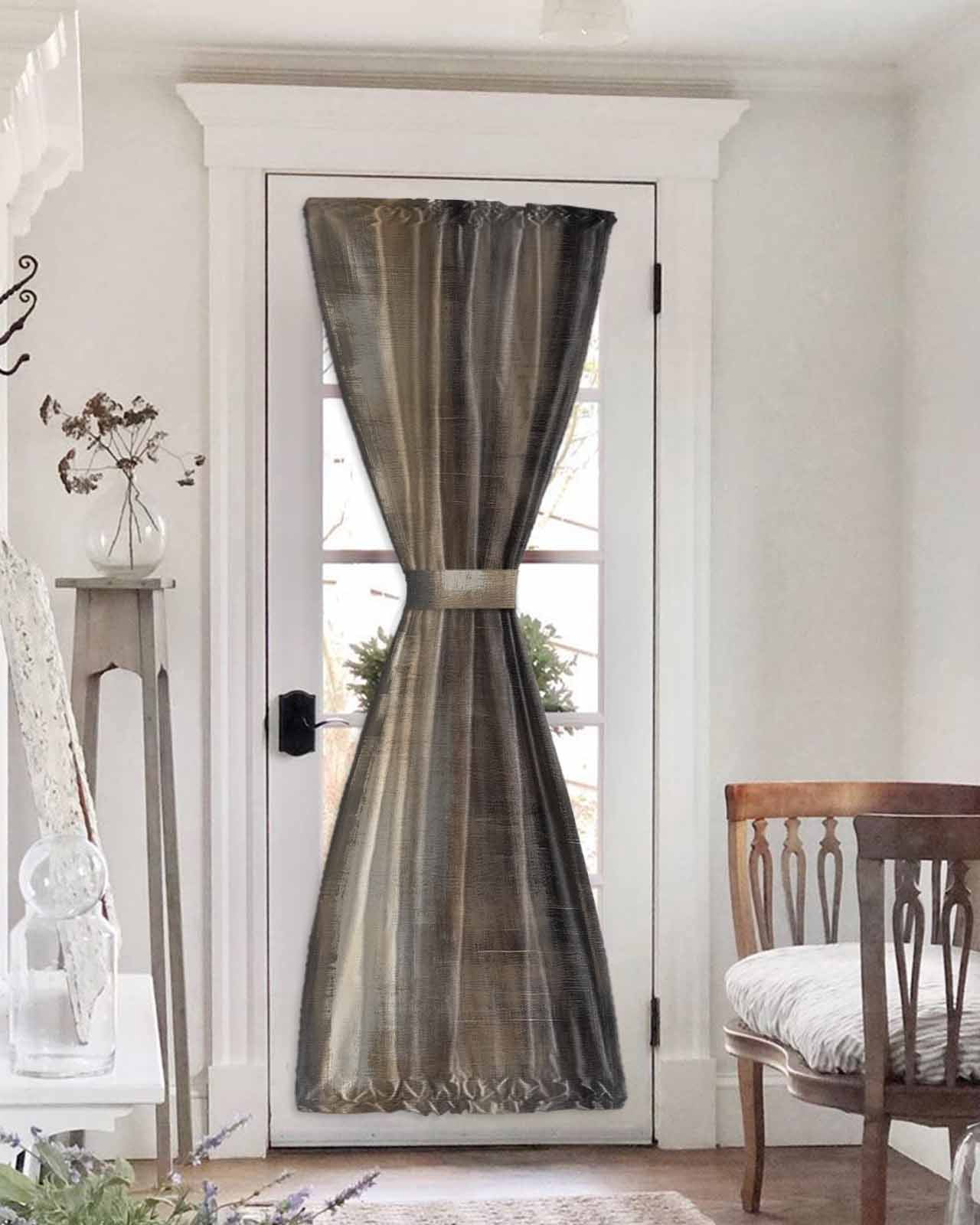 Brown Ombre Blackout Door Curtains for French, Glass,Front, Back, Patio ...