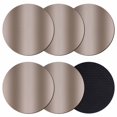 thumbnail image 1 of Brown Ombre Coasters Set of 6, Modern Abstract Art Farmhouse Gradient Absorbent Coasters for Drinks, Coaster for Bar Office Dining Coffee Table Accessories Decor, Non Slip Round Desk Coaster, 1 of 9