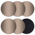thumbnail image 1 of Brown Ombre Coasters Set of 6, Modern Gradient Abstract Art Absorbent Coasters for Drinks, Coaster for Bar Office Dining Coffee Table Accessories Decor, Non Slip Round Desk Coaster, 1 of 9