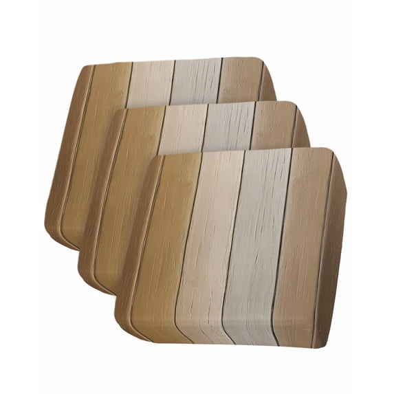 Brown Ombre Couch Cushion Covers Stretch, Washable Sofa Seat Covers Individual Seat Cushion Sofa Slipcovers Vintage Country Wooden Couch Cover Furniture Protector S-3PCS