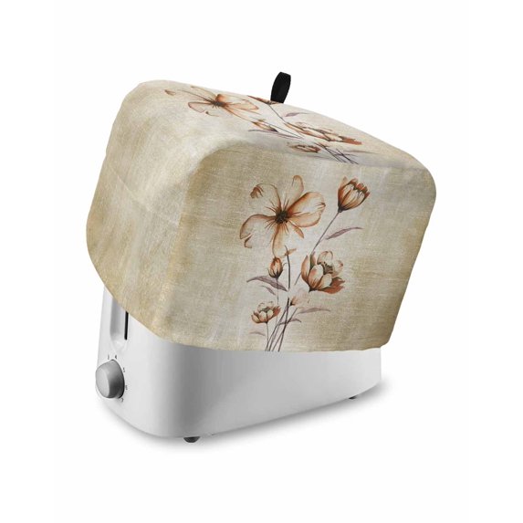 Machine Cover Kitchen Brown Ombre Daisy Toaster Cover 2 Slice, Small Kitchen Appliance Covers ...
