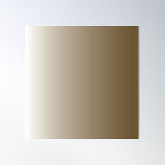 Brown Ombre Poster Wall Art, Modern Wall Decor For Living Room Bedroom, 30x30 UNFRAMED