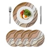 Navy Blue Round 15 Inch Placemats Set of 2, Retro Oil Painting Modern ...