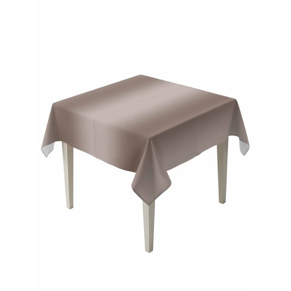 Brown Ombre Table Cloth, Modern Abstract Art Farmhouse Gradient Waterproof Tablecloth for Square Tables, Reusable Washable Fabric Table Cover for Restaurant Kitchen Dining Tables 54"x54"