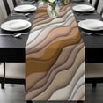 thumbnail image 1 of Brown Ombre Table Runner 120 Inches Long, Modern Geometric Abstract Aesthetic Cream Kitchen Coffee Dining Table Decoration for Home Party Birthday Wedding Home Decor 13x120 Inches, 1 of 8