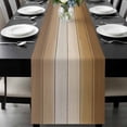 thumbnail image 1 of Brown Ombre Table Runner 60 Inches Long, Vintage Country Wooden Kitchen Coffee Dining Table Decoration for Home Party Birthday Wedding Home Decor 13x60 Inches, 1 of 8