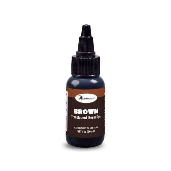 Brown Opaque Dye (Alumilite) Liquid Dye for Coloring Epoxy Resin, Counters, River Tables, and Arts and Crafts! (Color Pigment Dye, Epoxy Dye)