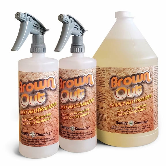 Brown Out Carpet Neutralizer / Stain Remover / 1 Gallon Combo