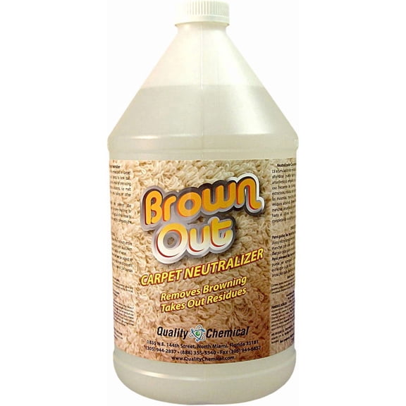 Brown Out Carpet Stain Remover/Carpet Cleaner Solution for Machine/Carpet Cleaning Solution/Rug Shampoo Cleaner/Rug - 128 oz (Pack of 1)