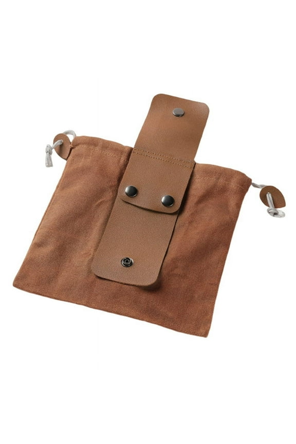 Brown Outdoor Foraging Bag, Fruit Picking , Canvas Craft Jungle Storage Bag, Hiking,2 x canvas storage bag,Brown