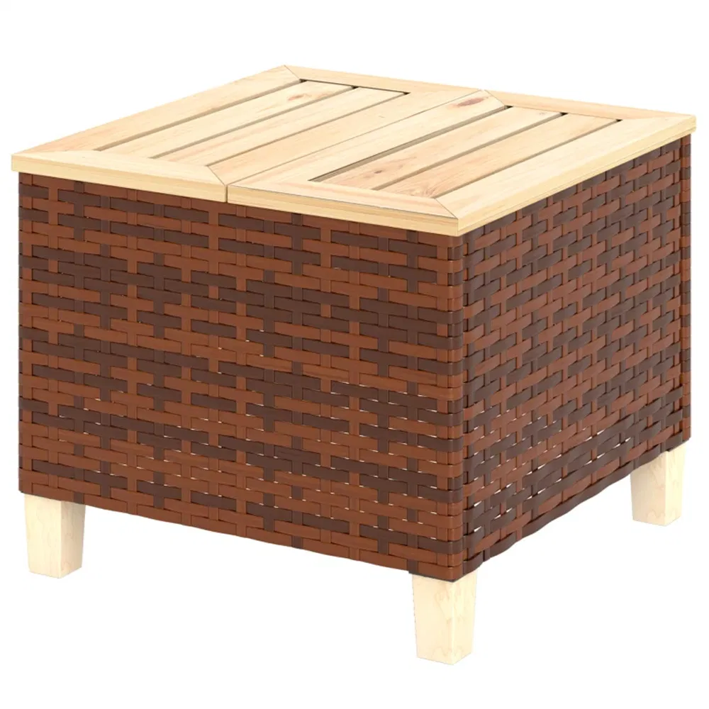 Rustic Pool Side Table Brown Outdoor Side Table, Rustic Patio Coffee Table, Small Terrace ...