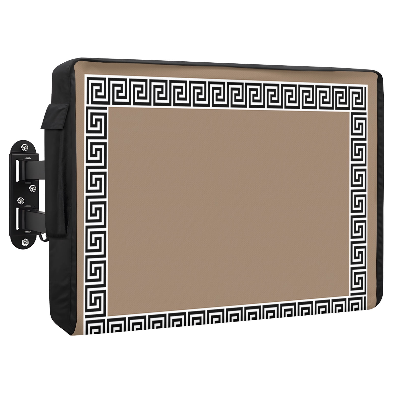 Brown Outdoor TV Cover 52 to 55 Inch Greek Chinese Style Border ...