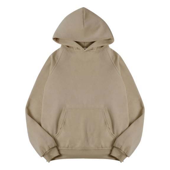 Brown Oversized Sweatshirt for Women Fleece Loose Hoodie Sweatshirt Long Sleeve Pocket Drop Shoulder Pullovers Top Fall Outfits for Women 2024