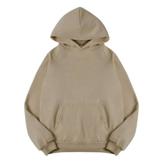 Brown Oversized Sweatshirt for Women Fleece Loose Hoodie Sweatshirt Long Sleeve Pocket Drop Shoulder Pullovers Top Fall Outfits for Women 2024